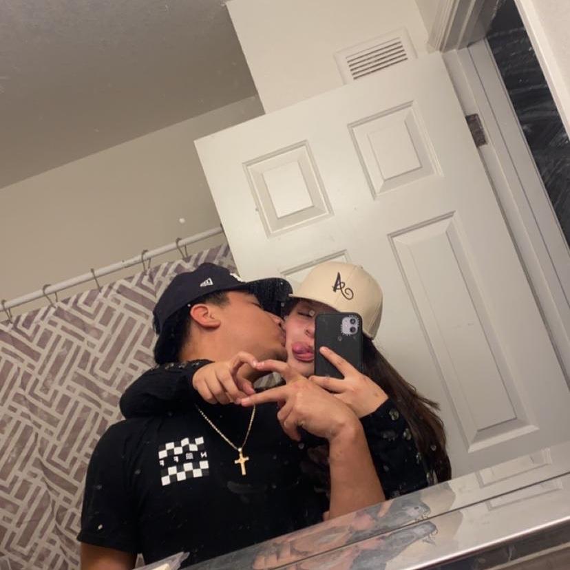 The first photo we’ve ever taken together 🥰