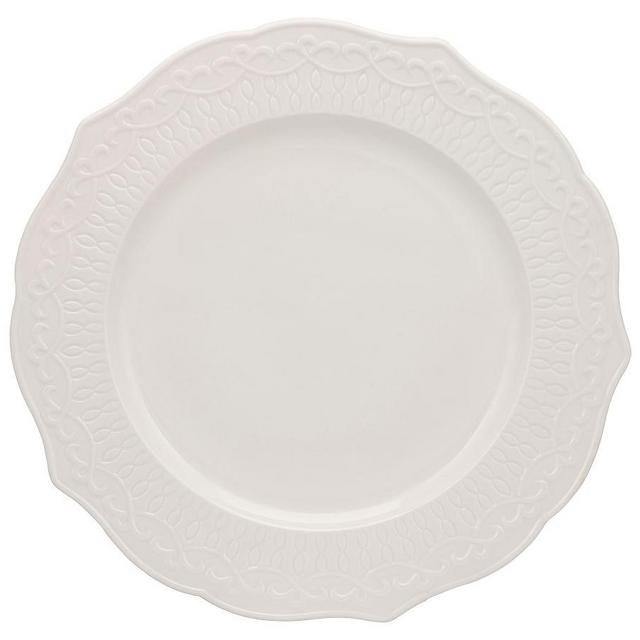 Ever Porcelain Dinner Plates, Set of 6 - White