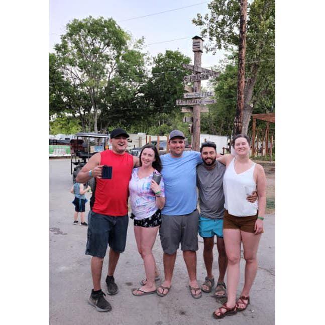 Aaron and Kathryn took a short river trip in late summer of 2022 with good friends. Everyone around them supported their relationship and saw good things!