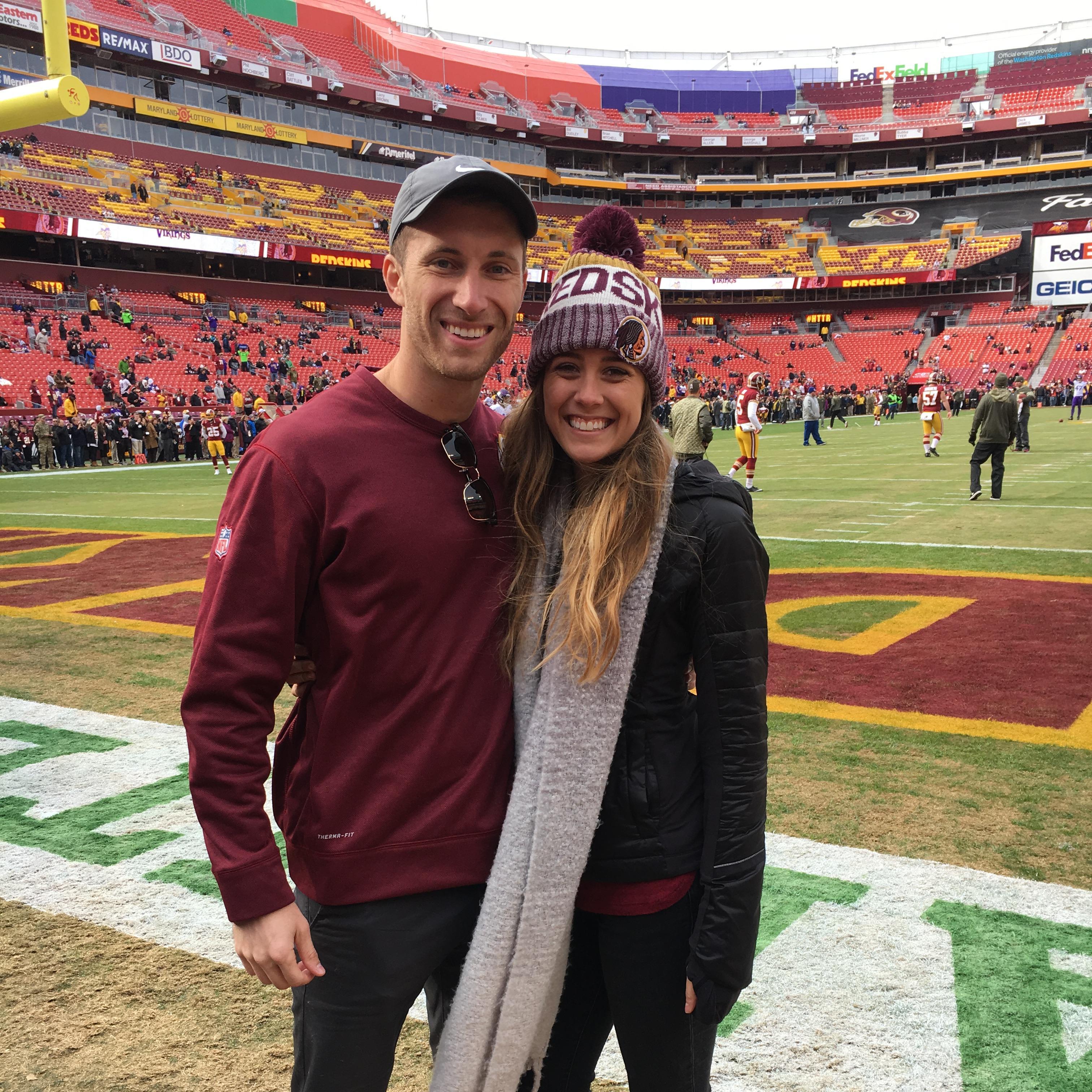 Our first trip together to VA for a Redskins game! November 207