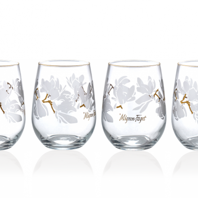 Magnolia Stemless Glasses