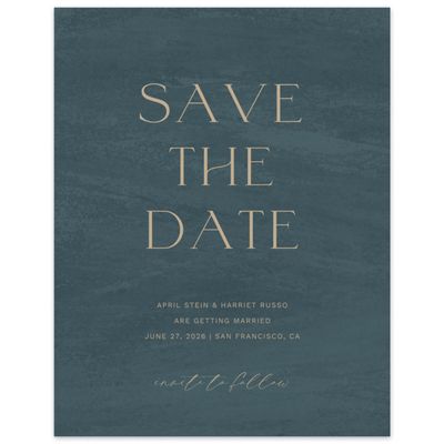 Deep Blue Spruce Wedding Digital Save the Date - Belanger Portrait