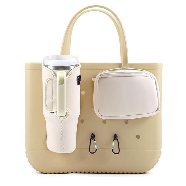 MEETI 4PCS Organizer Holder for Bogg Bag, Accessories for Bogg Bags, Phone & Cup Holder compatible with Bogg Bag Original
