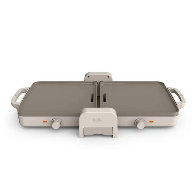 bella Fold and Store Dual Temp Griddle Oatmilk