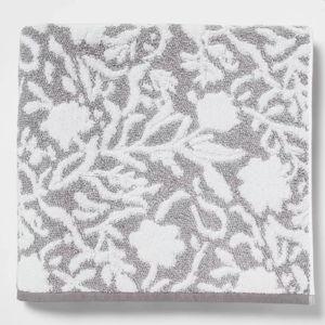 Oversized Bath Towel - Gray floral - Performance Plus Bath Towel - Threshold™