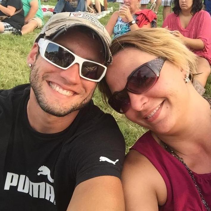 Hanging out at the Kid Rock concert