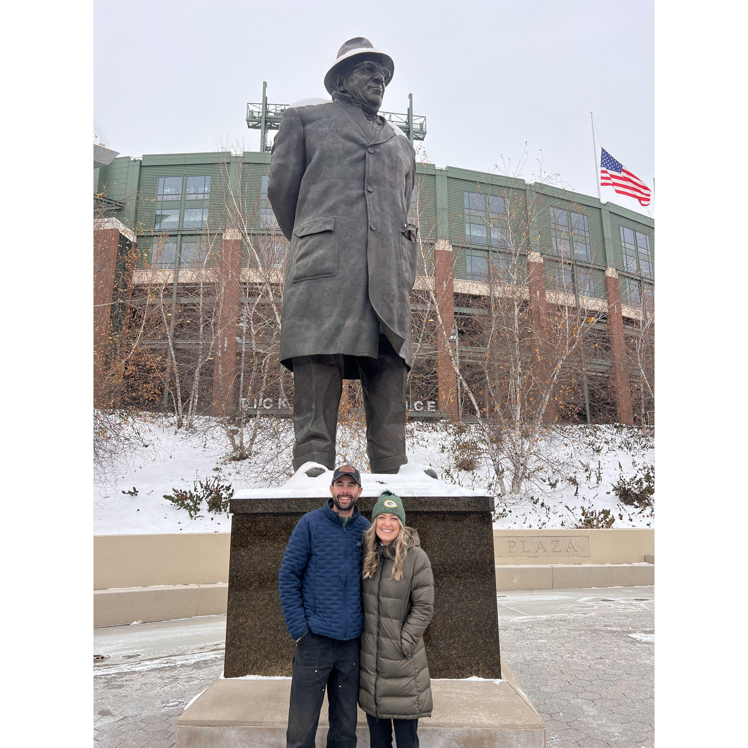 Makenna surprised Sam with tickets to a Packers game at Lambeau Field. Her football knowledge is rudimentary, but her appreciation for the populist ownership model stands. Go Pack Go!