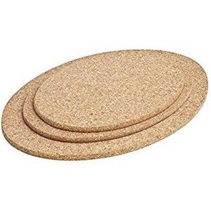 Cork Nature 490527 Oval Cork Trivets (Set of 3)