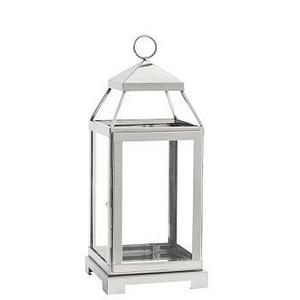 Malta Lantern - Silver Finish, Medium