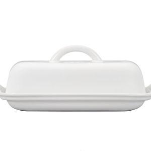 Le Creuset Stoneware Heritage Butter Dish, White