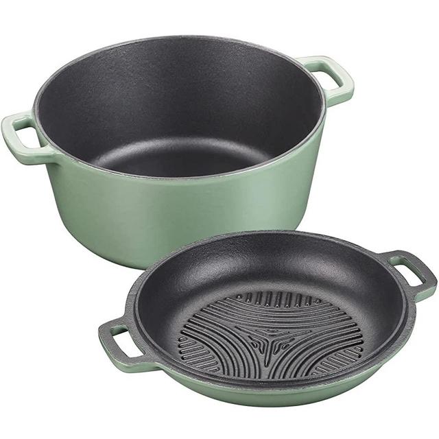 Brooklyn Steel 12pc Silicone/Ceramic Atmosphere Cookware Set - Olive