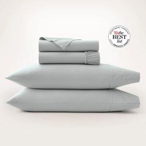 Percale Hemmed Sheet Set - Shore - Cal King