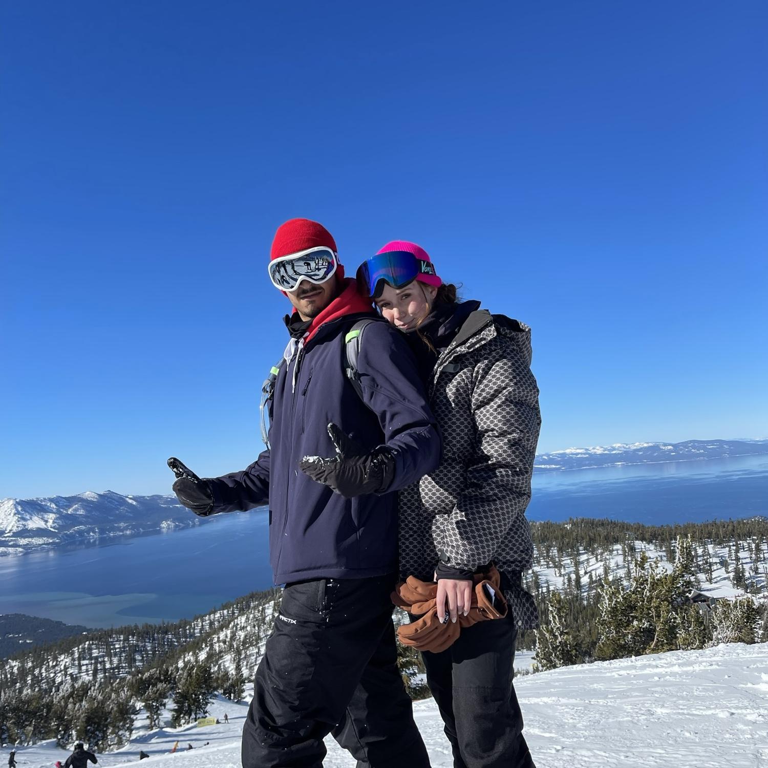 Snowboarding in Lake Tahoe, CA