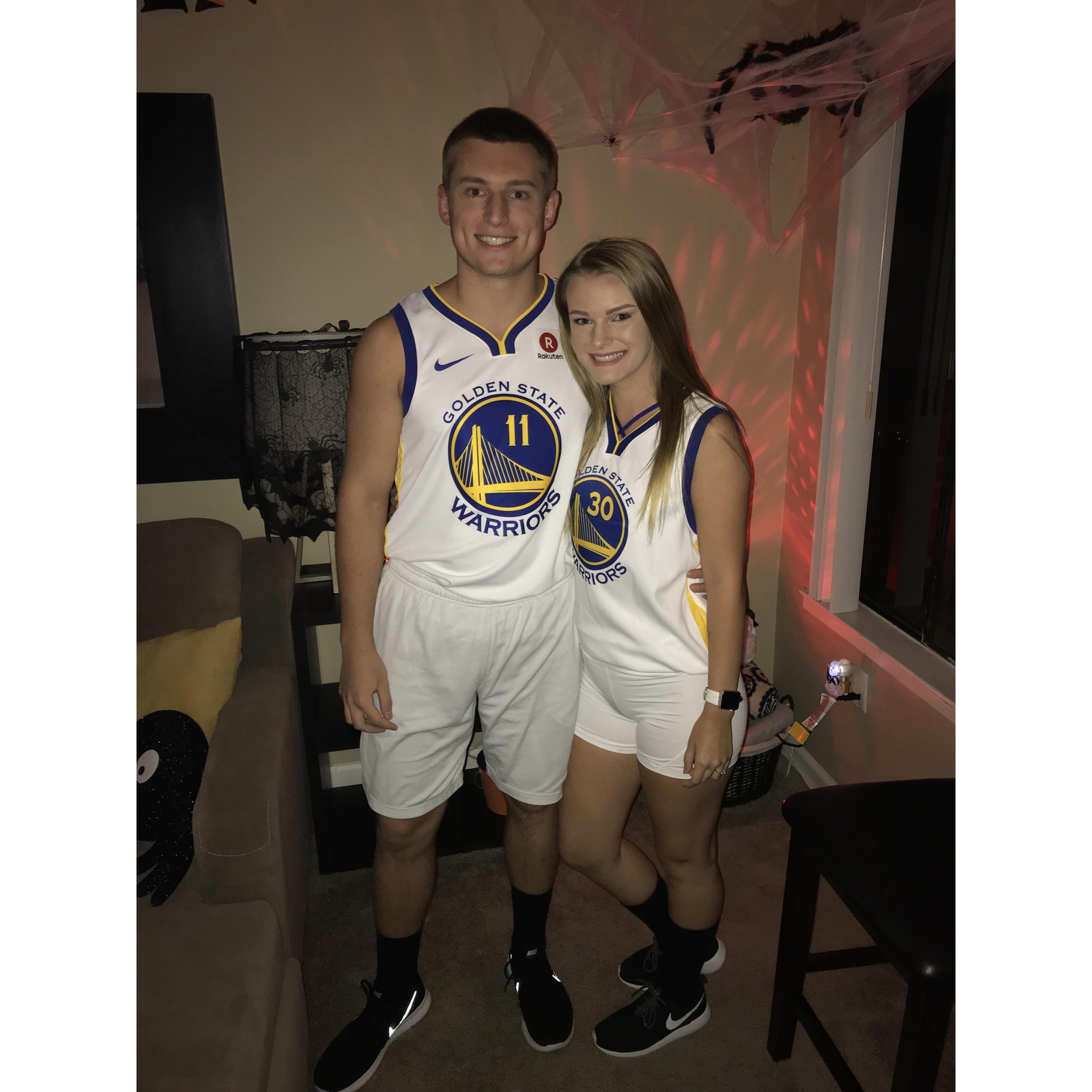 Halloween 2018. We went as the Splash Brothers aka Steph Curry and Klay Thompson!