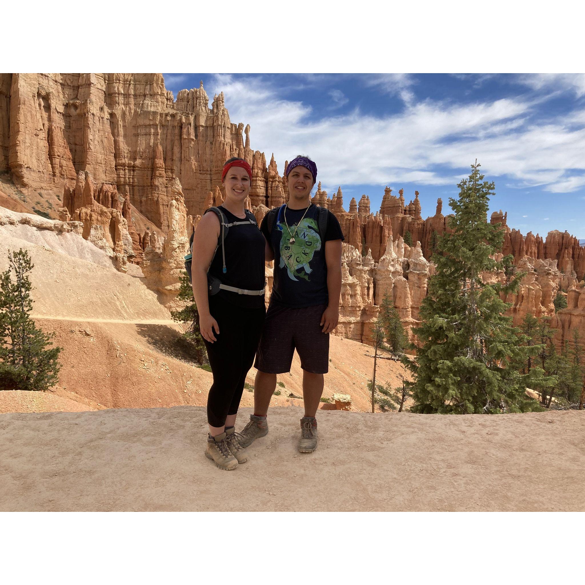 Hiking in Bryce Canyon National Park, Utah