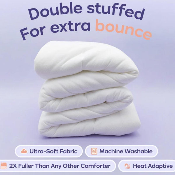 MarshMellow Comforter – Extra Fluffy Double-Stuffed Down Alternative All-Season ComforterMarshMellow Comforter