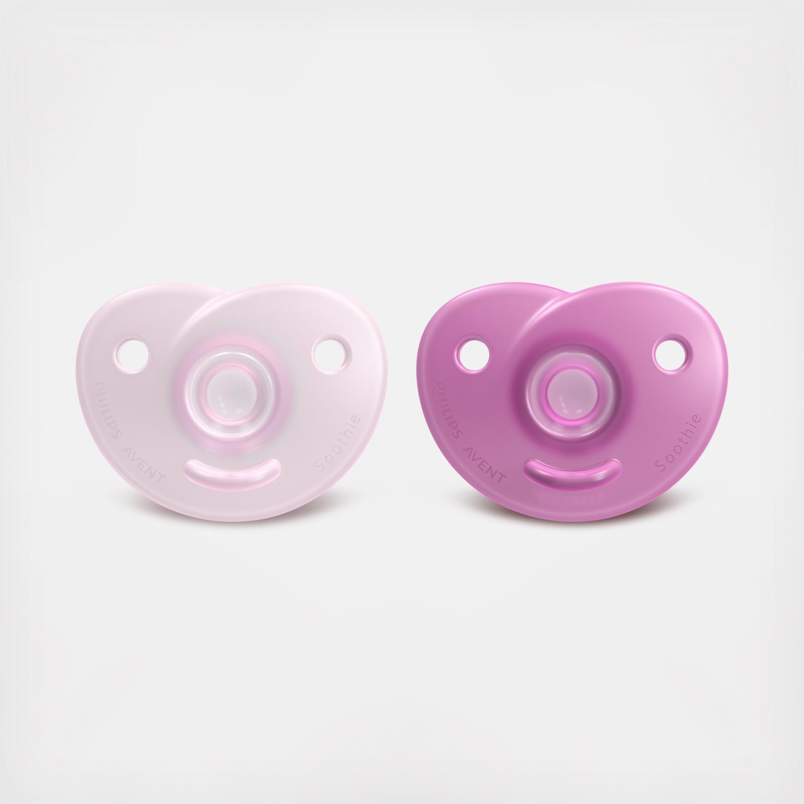 Philips Avent, Soothie Heart Pacifier, 3-18 months, Set of