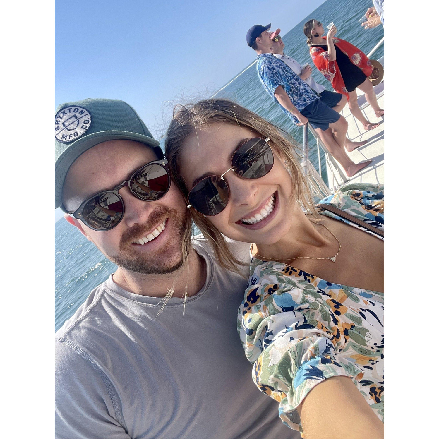Boat selfie in Costa Rica