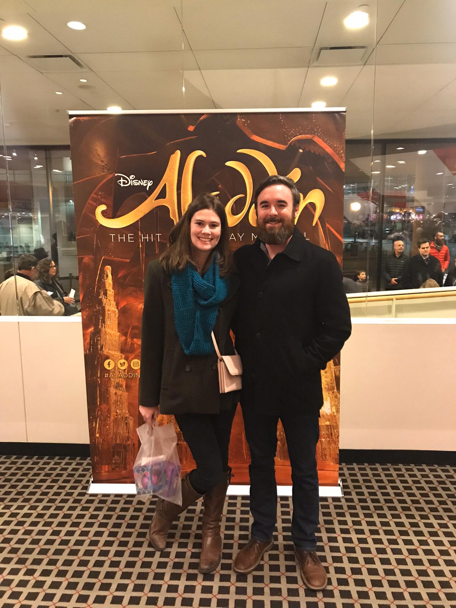 Rachel's birthday-Aladdin at the Des Moines Civic Center