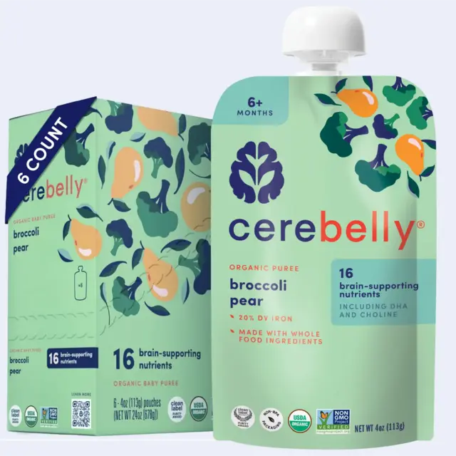 Broccoli Pear Puree 6 Pack