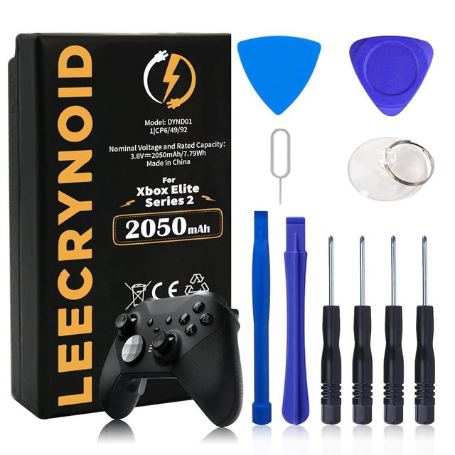 LeeCrynoid Replacement Battery DYND01(3.8V 2050mAh)，Compatible with Microsoft Xbox Elite Series 2 Wireless Controller 1797 with Repair Tool Kits