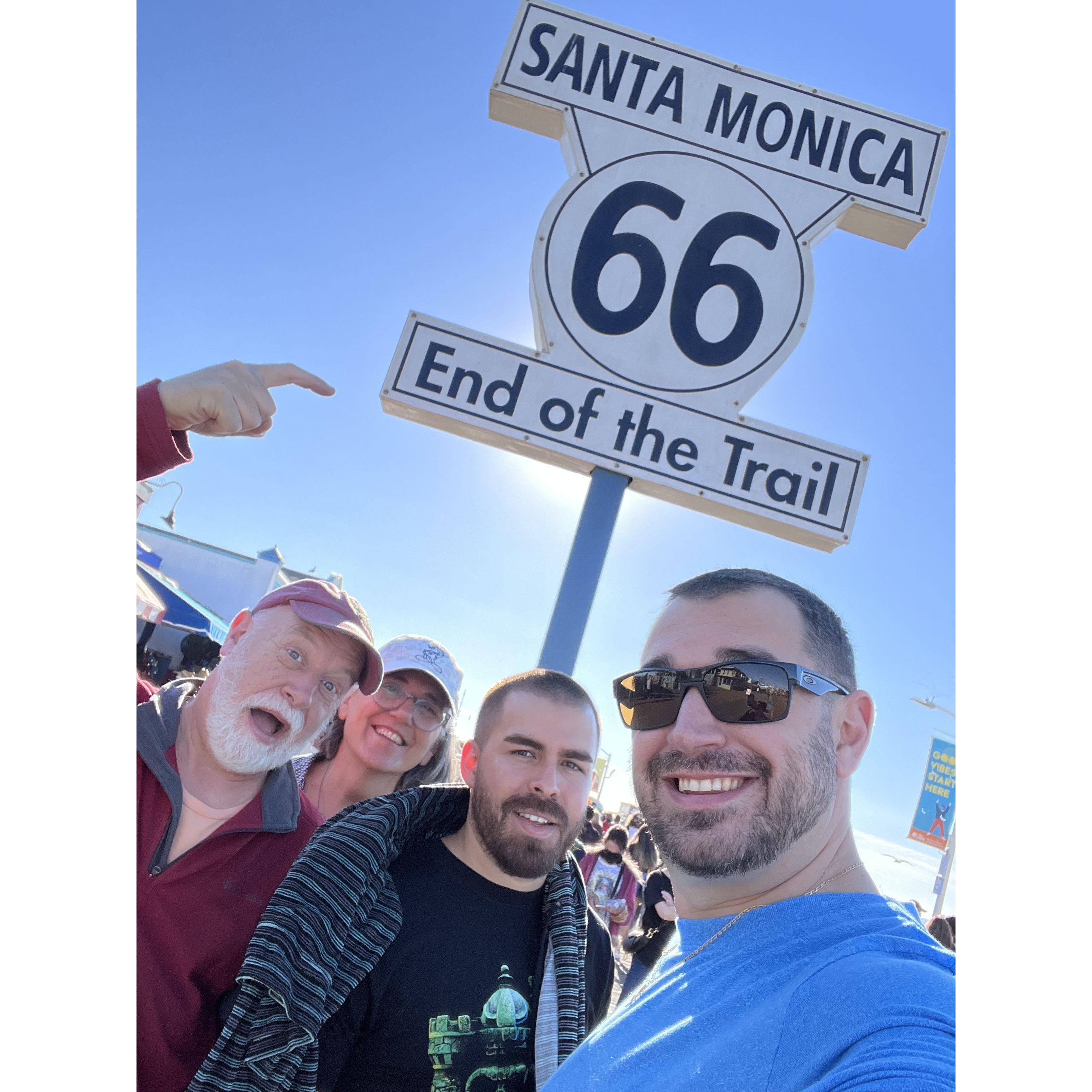 Reaching the end of Route 66