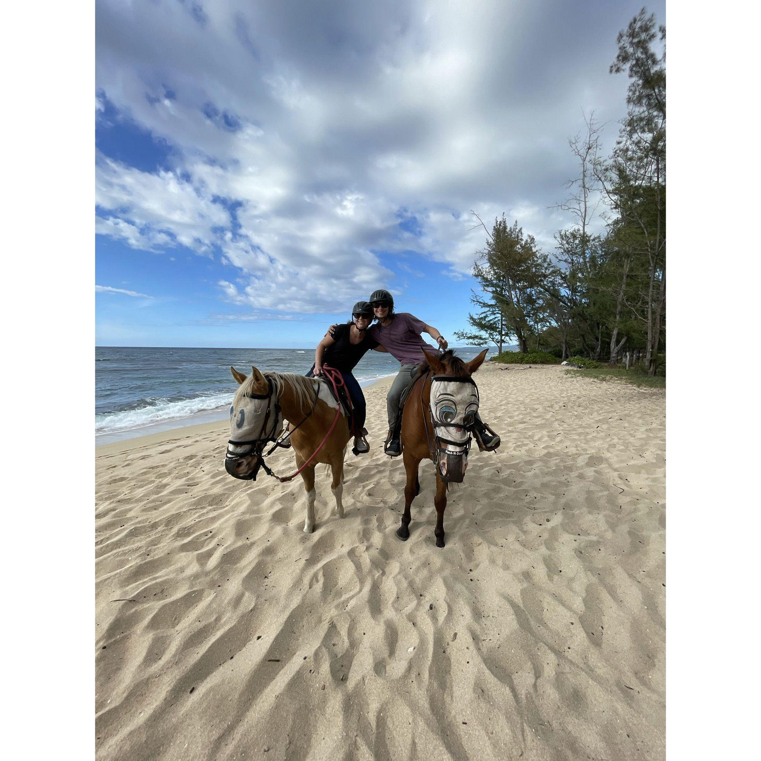 First horseback adventure together (O'ahu, Hawaii)