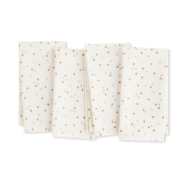 Kate Spade New York Celebration Confetti Dot Napkin 20" x 20", Set of 4