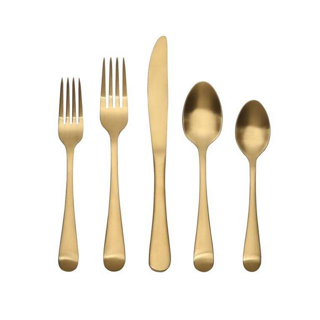 Better Homes & Gardens 20 Pieces Arlo Flatware Set with Matte Finish