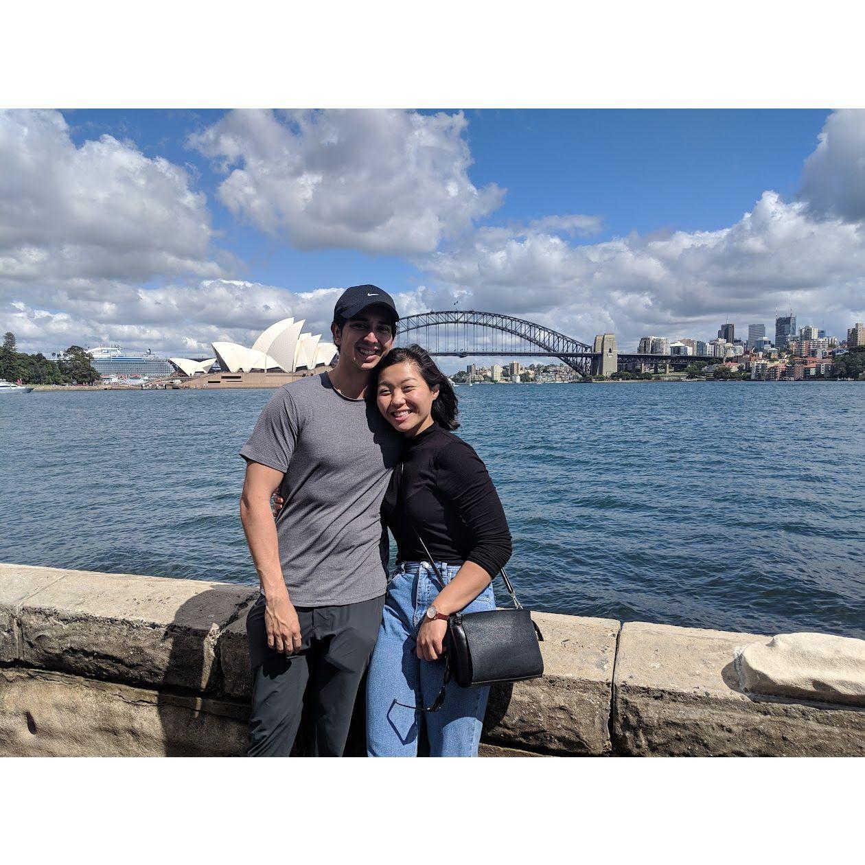 visited sydney after our scuba adventure in the gbr