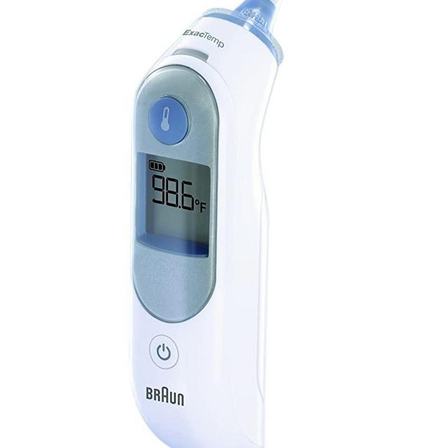 Braun Digital Ear Thermometer, ThermoScan 5 IRT6500, Ear Thermometer for Babies, Kids, Toddlers and Adults, Display is Digital and Accurate, Thermometer for Precise Fever Tracking at Home