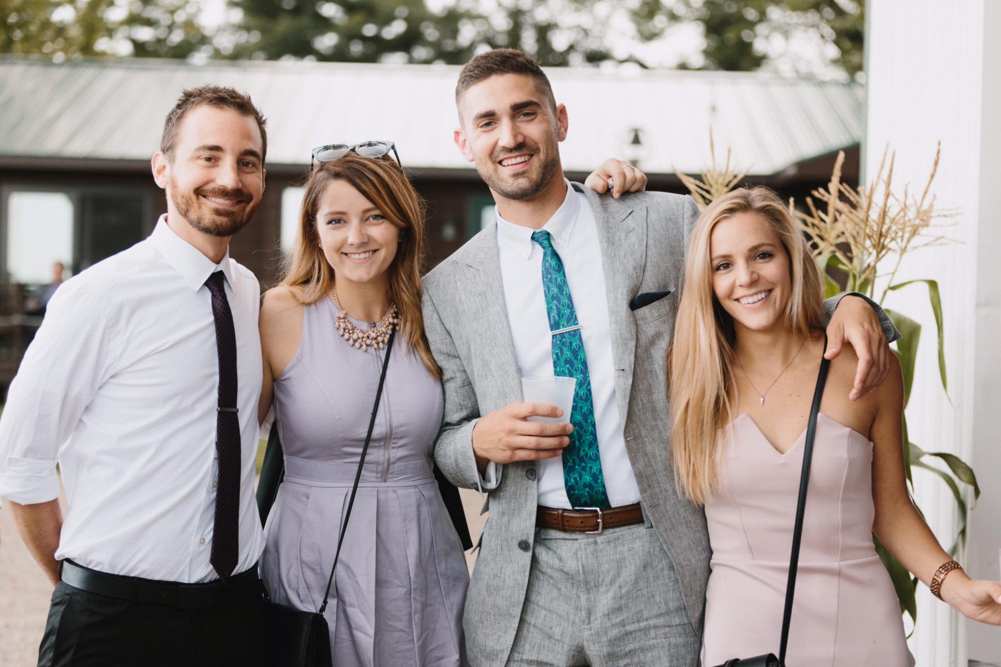 Michigan 2017 - @ friends wedding with Mark (usher) + his fiancé Brenna.