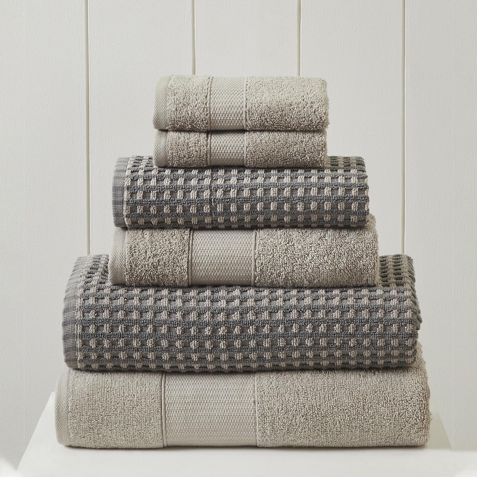 Modern Threads Monroe 6-Piece Yarn Dyed Jacquard Towel Set - Dark Sage