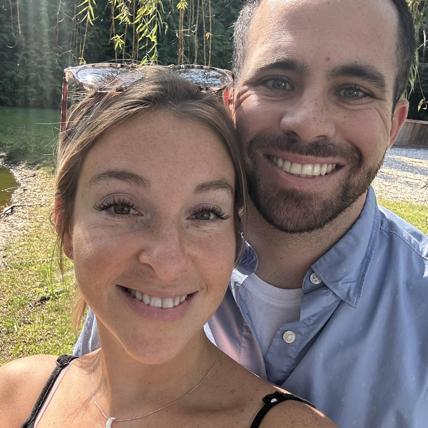The selfie that prompted a proposal..