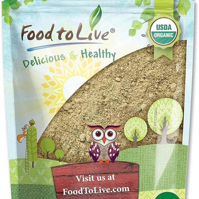Food to Live Organic Hemp Protein Powder, 4 Pounds — 50% Protein, Non-GMO, Non-Irradiated, Pure, Kosher, Vegan Superfood, Rich in Iron and Fiber