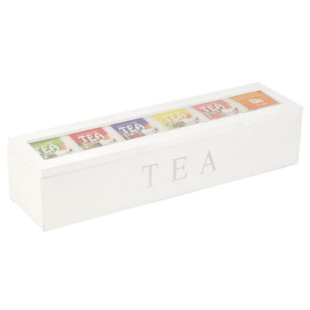 Wooden Tea Box with Lid