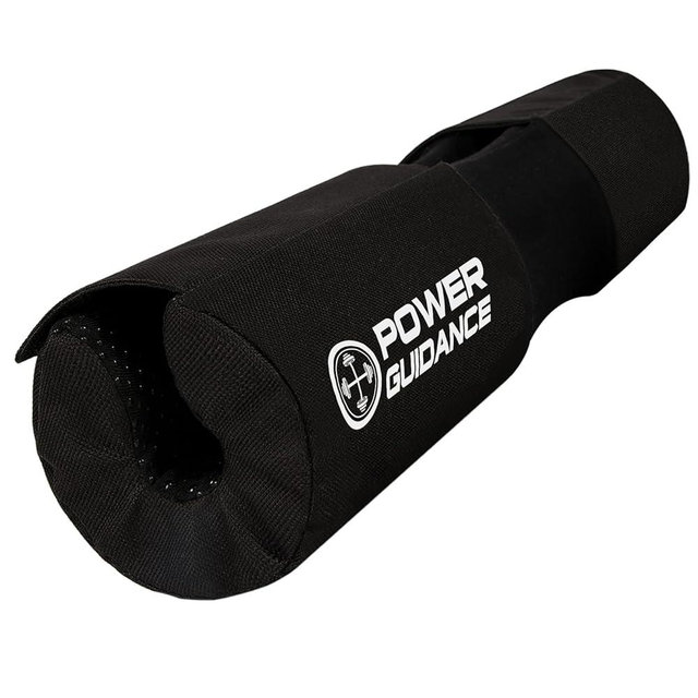 POWER GUIDANCE Barbell Squat Pad - Neck & Shoulder Protective Pad Built-in Velcro Straps and Anti-Skid Points for Squats