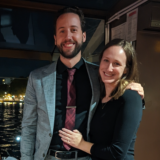 Engagement dinner in Paris!