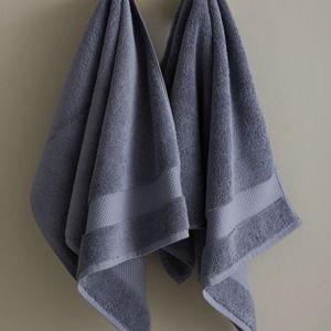 Turkish Ultra Luxe Plush Hand Towel (Set of 2) in Mineral