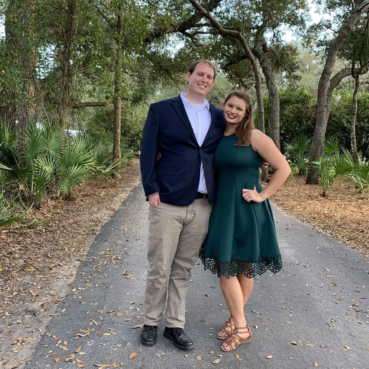 At a wedding for some friends from church.