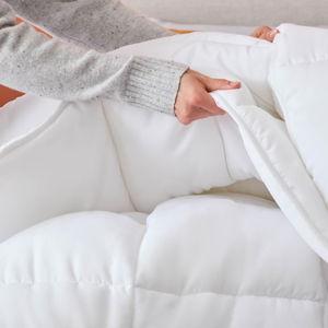 LINENSPA White Down Alternative Duvet Insert All-Season Comforter with Box Stitch and 8 Duvet Loops Queen