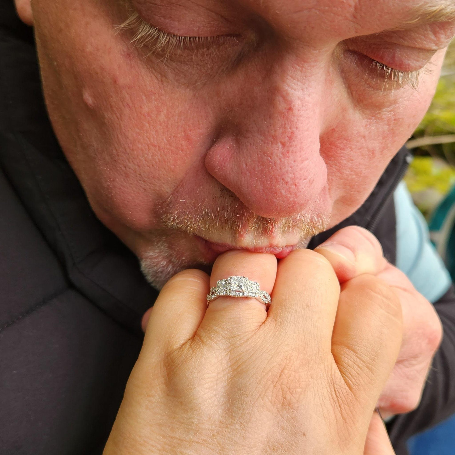 Moments after he proposed!!