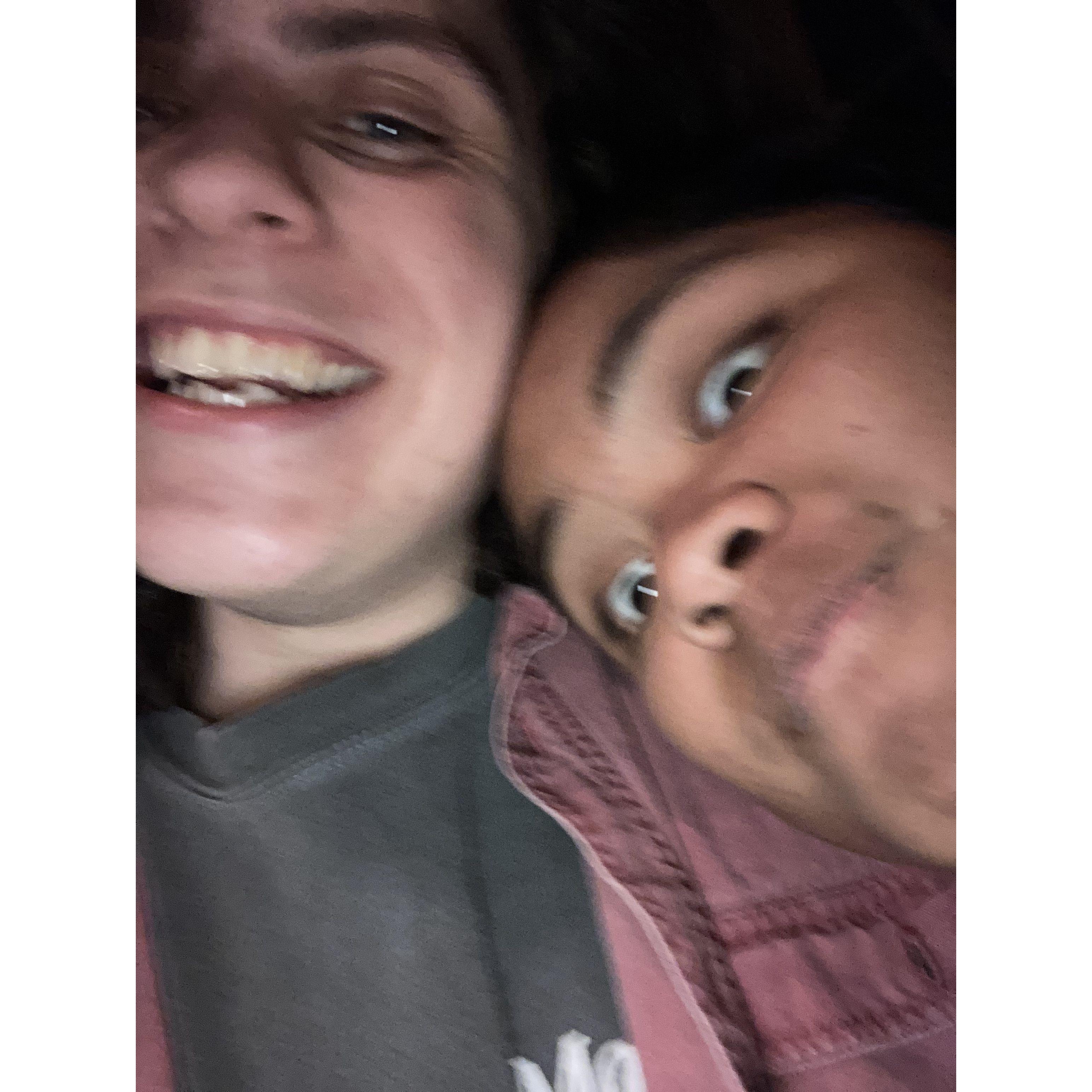 (November 26, 2023):  The pure joy of two years of waiting. I know God was smiling here too. This is Conlan's favorite photo.