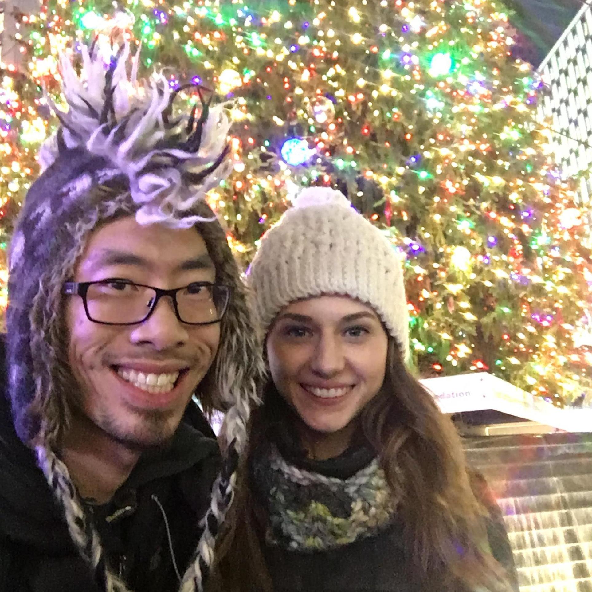 Christmas ice-skating in Detroit!