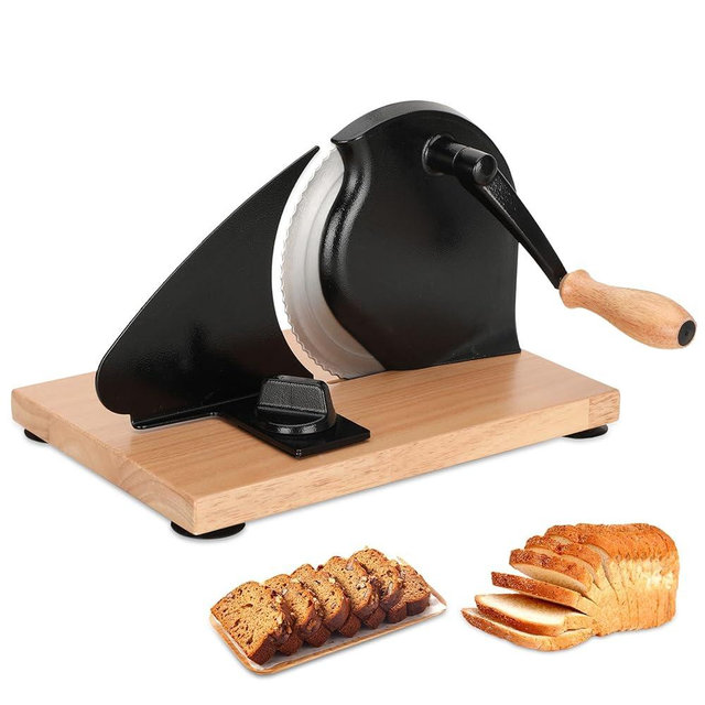 Classic Manual Bread Slicer,Manual Bread Slicer,Classic Hand Crank Home Bread Slicer,Manual Bread Slicer With Hand Crank,Manual Bread Slicer For Homemade Bread,Manual Rotary Bread Slicer（Ferrous）