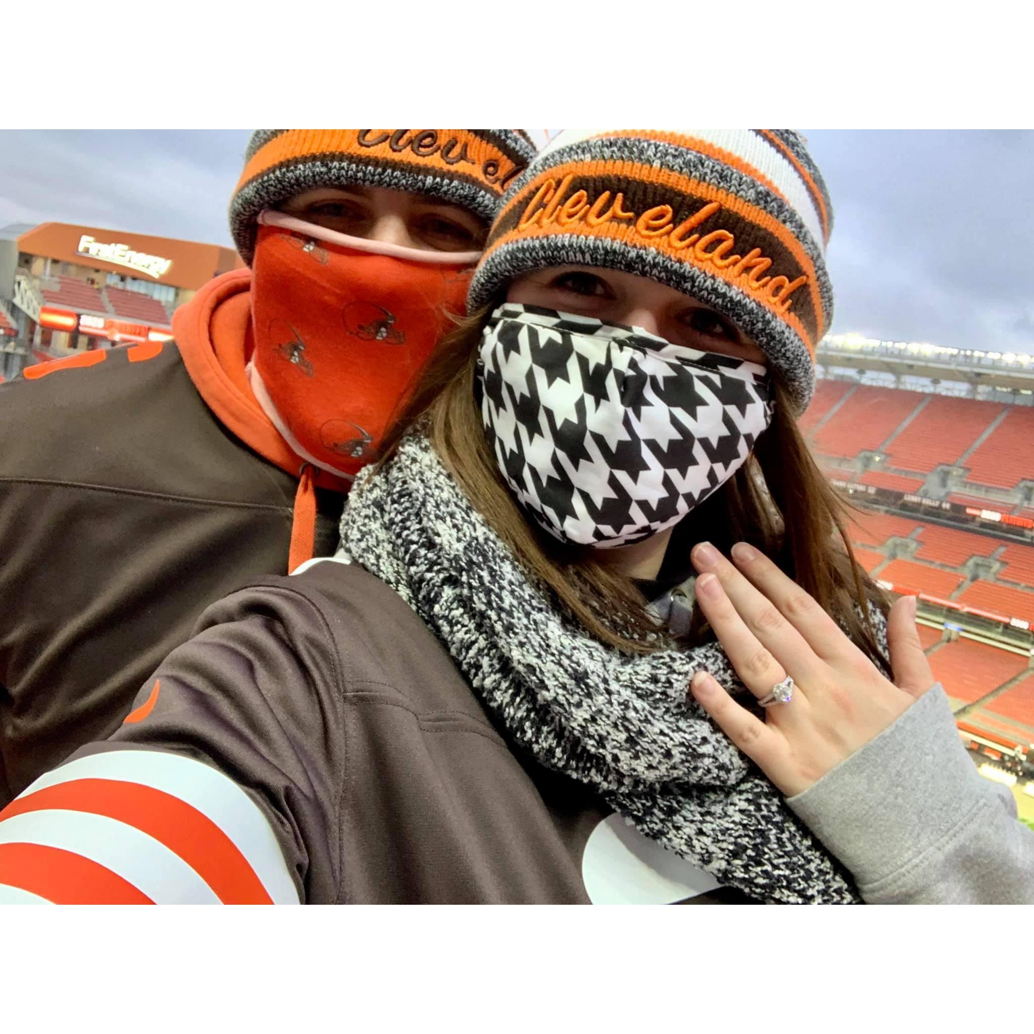 Browns vs Steelers Game & Proposal Day - January 2021
