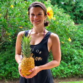 The famous pineapple photoshoot.