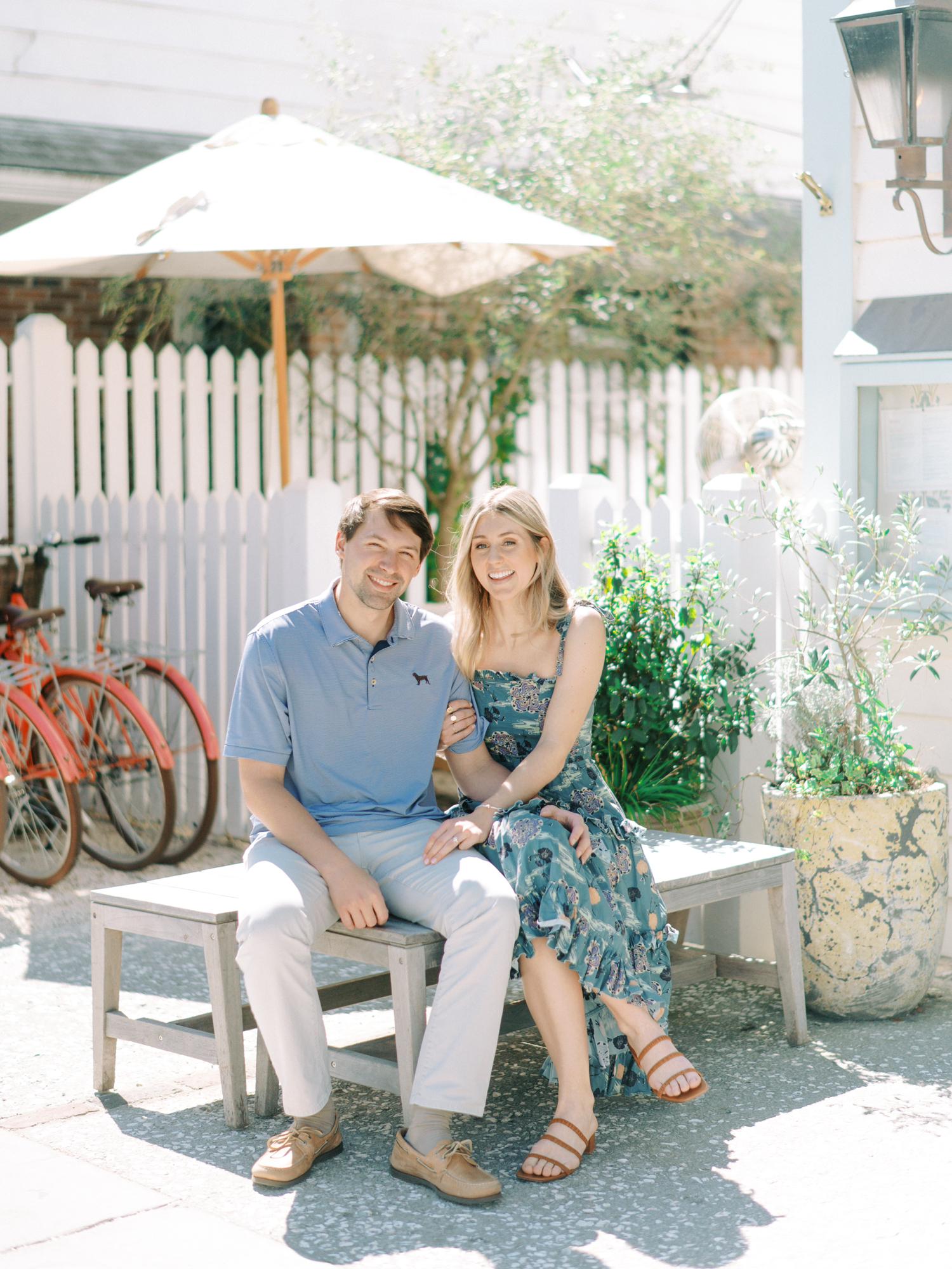 We ate dinner at the Post House in Old Village to celebrate our anniversary - the night before we got engaged!