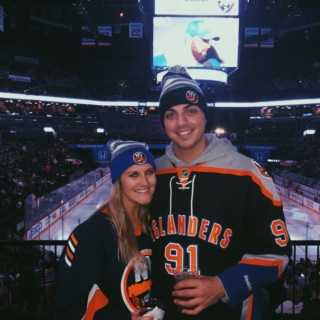 the one at the hockey game!! LETS GO ISLES!!