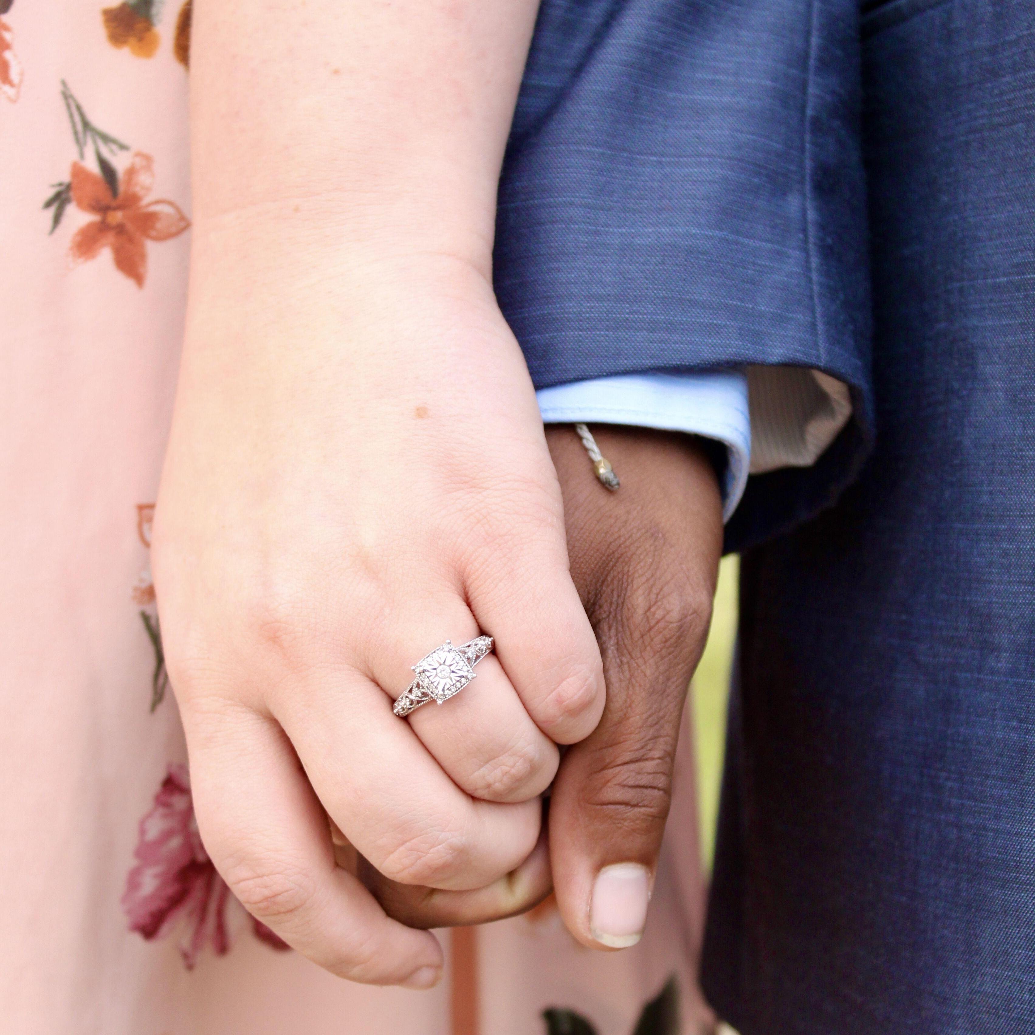 A lot of people wonder where Daron got my engagement ring... It's a beautiful and unique ring he got from Walmart! Surprise :)